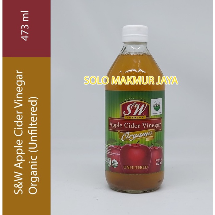 

Jual S&W Apple Cider Vinegar Organic Unfiltered 473 Ml