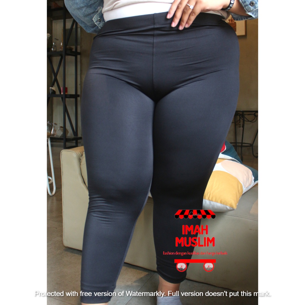 CELANA LEGGING PANJANG SUPER JUMBO BAHAN SPANDEK PREMIUM UKURAN XXL XXXL Polos BB 80KG - 120kg