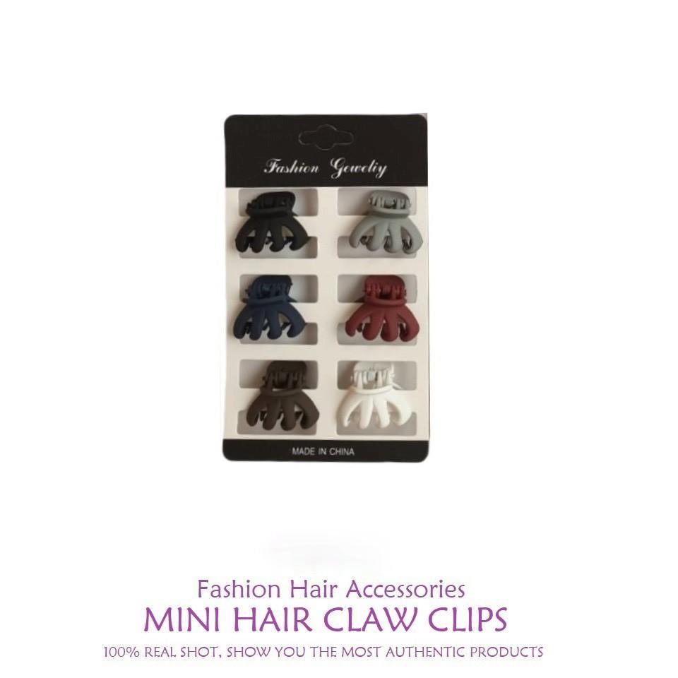 Jedai Doff Mini Set 3cm isi 6pcs Jepit Rambut Poni Jepitan Cepitan Jeday Rambut Anak Perempuan Maupun Dewasa Baby Mini Korea Lucu Hair Claw Clips