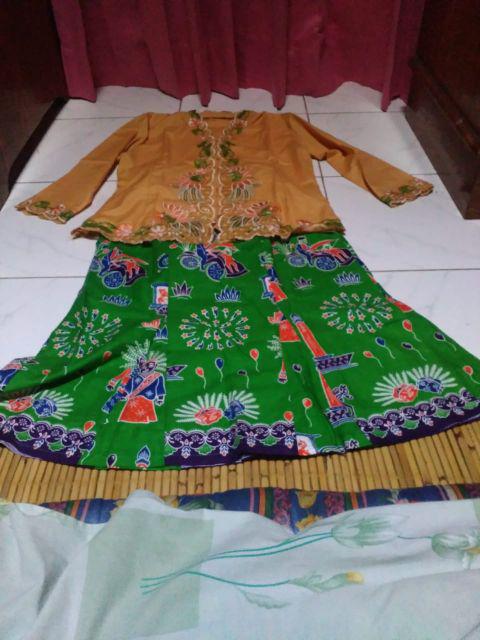 Rok Duyung Batik Anak Ra01 Bawahan Panjang Motif Ondel-ondel Betawi Jakarta / Bawahan Kebaya