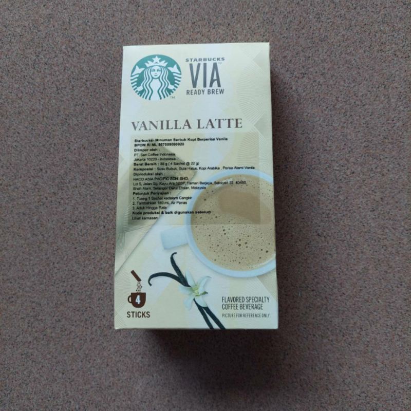 

Starbucks Via Vanilla Latte (SPECIAL PRICE)