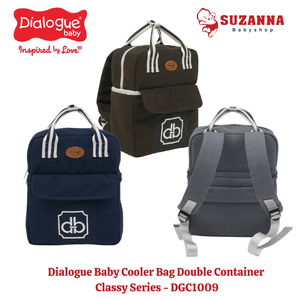 Dialogue Baby Cooler Bag Double Container Classy Series DGC1009 Suzanna Babyshop