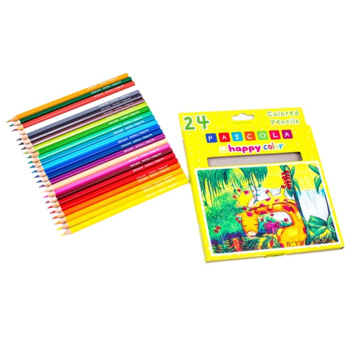 

WARNAPENSIL- PASCOLA HAPPY COLOR PENCIL 24 / SET -PENSIL WARNA