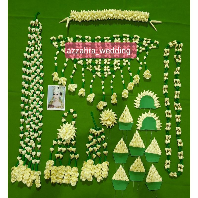 Ronce Melati Palsu/Imitasi Pengantin Adat Sunda Syahrini