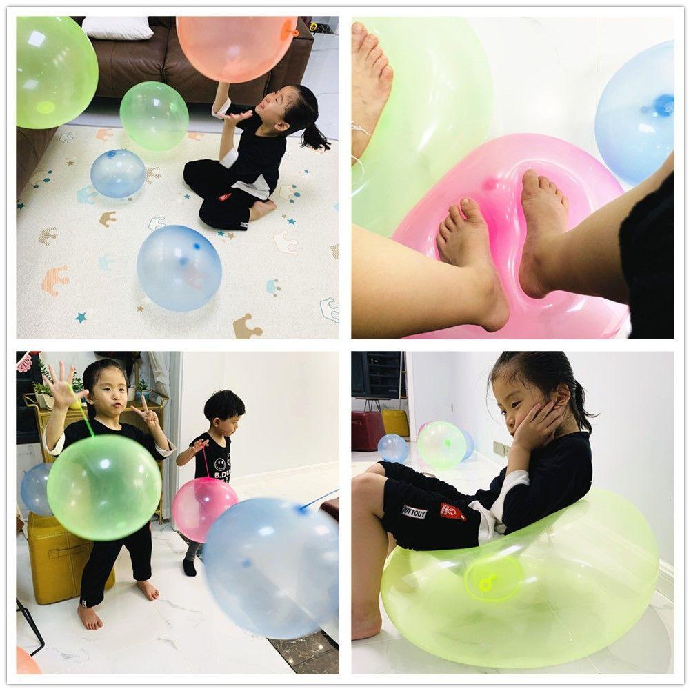 [Elegan] Bubble Balls Stretch Tahan Lama Karet Interaktif Balon Olahraga Super Amazing