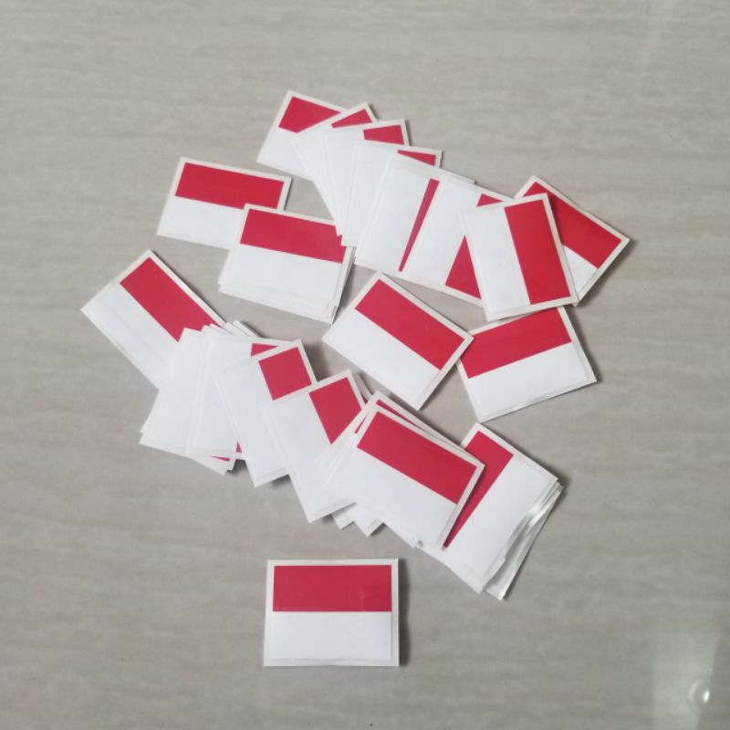 sticker variasi bendera merah putih plat nomor mobil motor