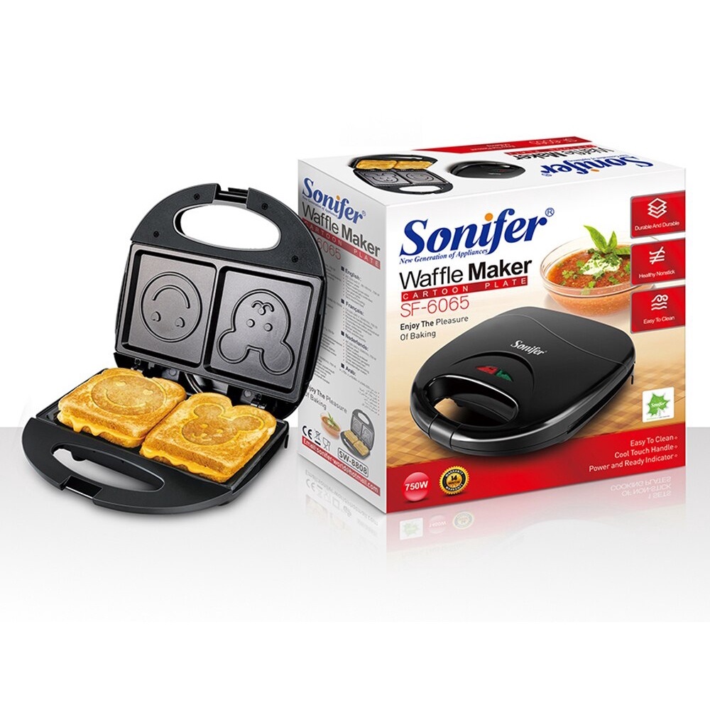 SANDWICH WAFFLE MAKER / CETAKAN ROTI KARTUN / SONIFER SANDWICH WAFFLE