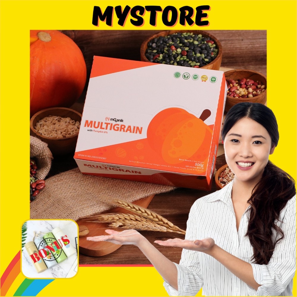 

MGanik Multigrain 500gr 20 Sachet - Superfood Alami ORIGINAL Gula Darah mencegah Diabetes kesehatan