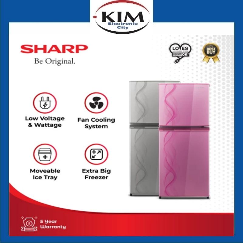 Sharp Kulkas 2 Pintu SJ-237ND-AB-AP Garansi Resmi