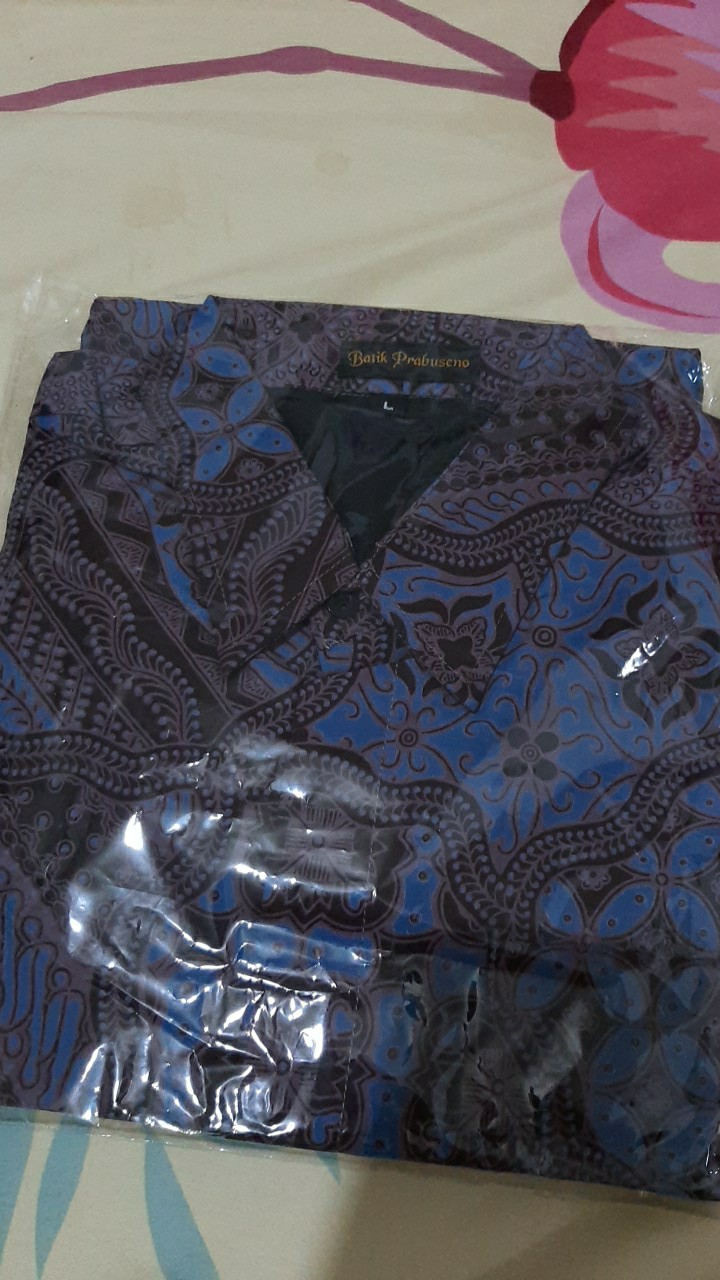 Jagadmuda Pendek Kemeja Batik Pria Lengan Slimfit Katun Printing Hem Baju Seragam Kantor Modern