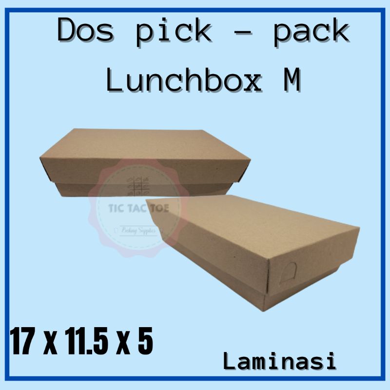 lunchbox M/dos lunchbox /dos coklat /kotak makan/isi 10pcs