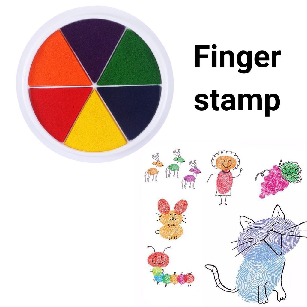

Finger Paint DIY / Stempel Tangan 6 Warna
