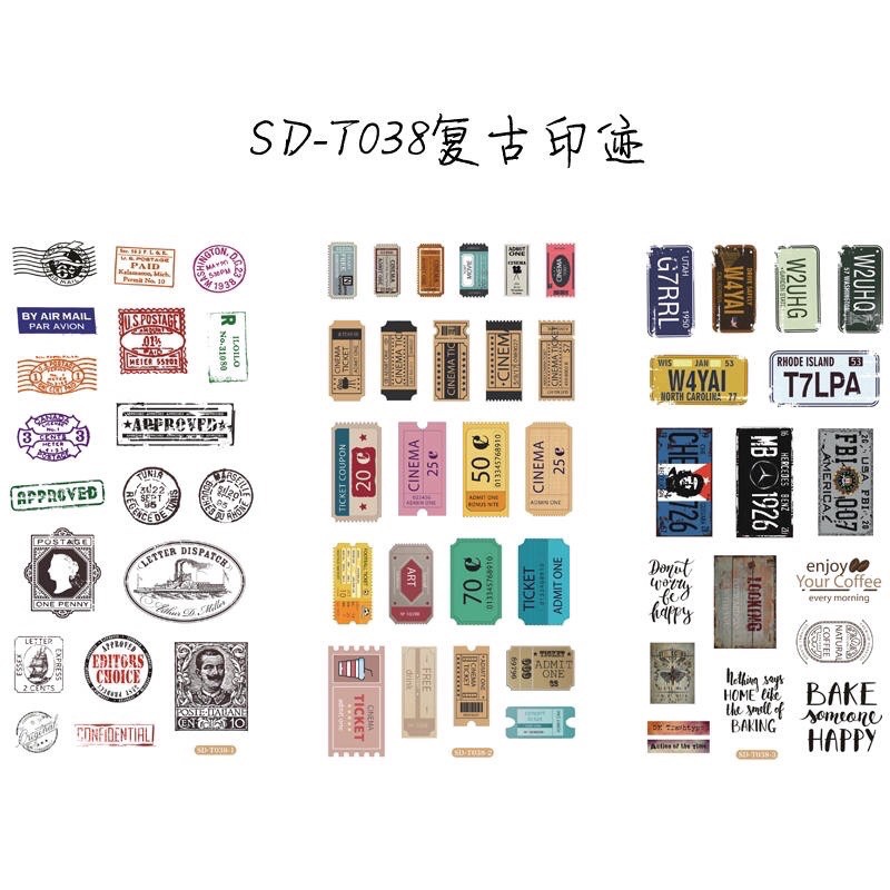

[STATIONARY] CUTE AIRMAIL POSTAGE STICKER (3 LEMBAR)