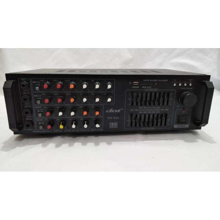 amplifier power mixer karaoke dat 303 bluetooth