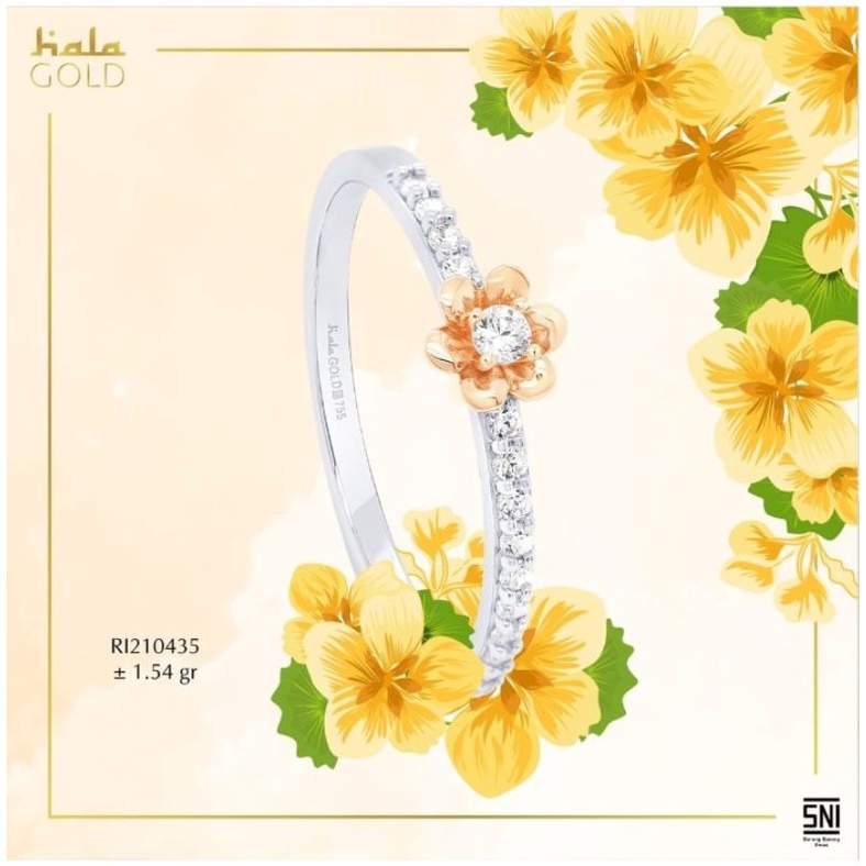 Cincin Hala Gold Mahoni Series RI210435