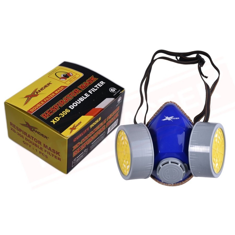 Masker Double XD 306 Chemical Asap Kimia Debu Filter Respirator