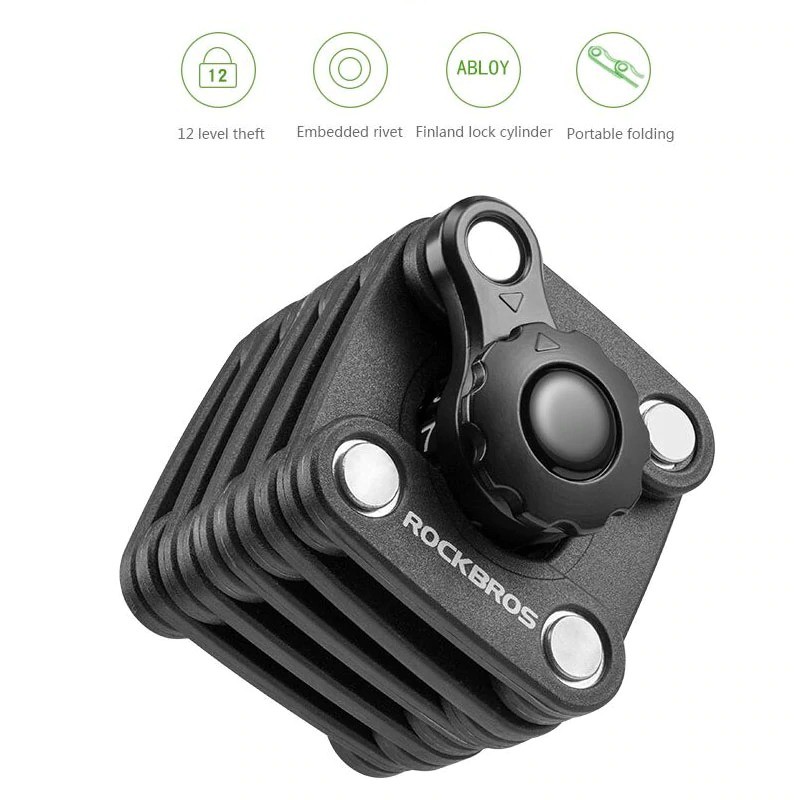 Gembok Sepeda Lipat MTB Gembok Langka Kode Angka Folding Hamburg Lock