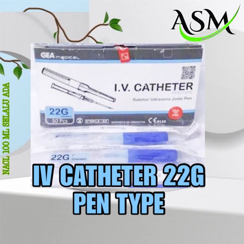 CANULAA IV 22G PCS ALL TYPE PLUS PEN