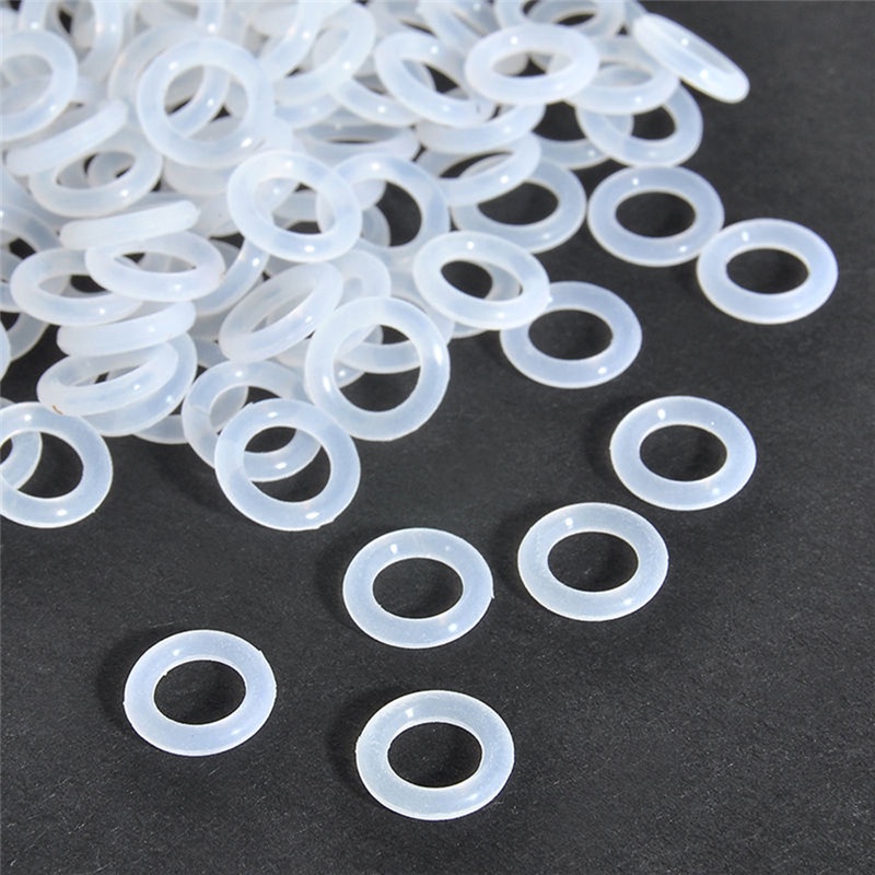 {LUCKID}120Pcs Silicone Rubber O-Ring Switch Dampeners White For Cherry MX Keyboard