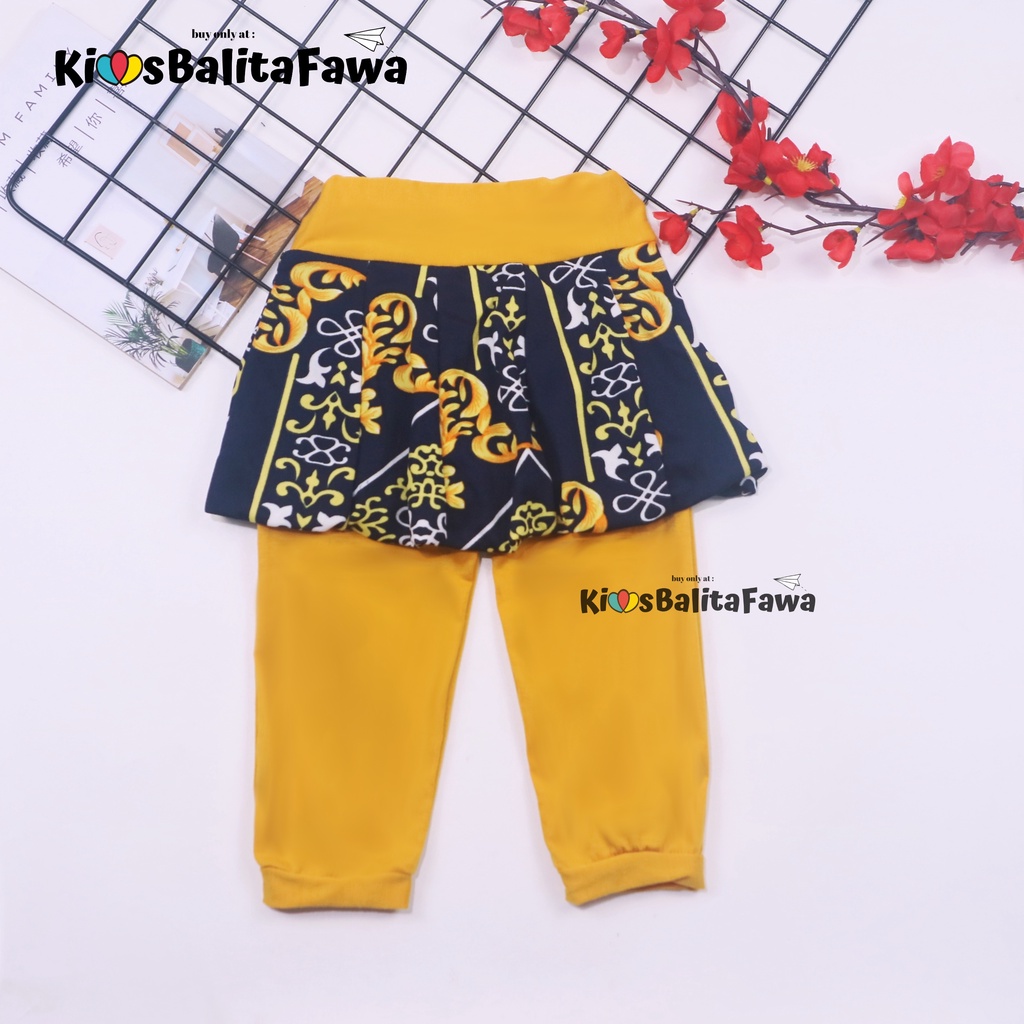 Legging Balloon Baby Girl 0-12 Bulan / Leging Rok Celana Panjang - Pants Baby Kaos - Motif Polos