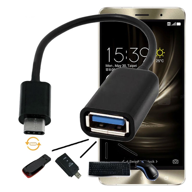 ADAPTER CONVERTER KABEL USB OTG TYPE C UNTUK TABLET DAN SMARTPHONE