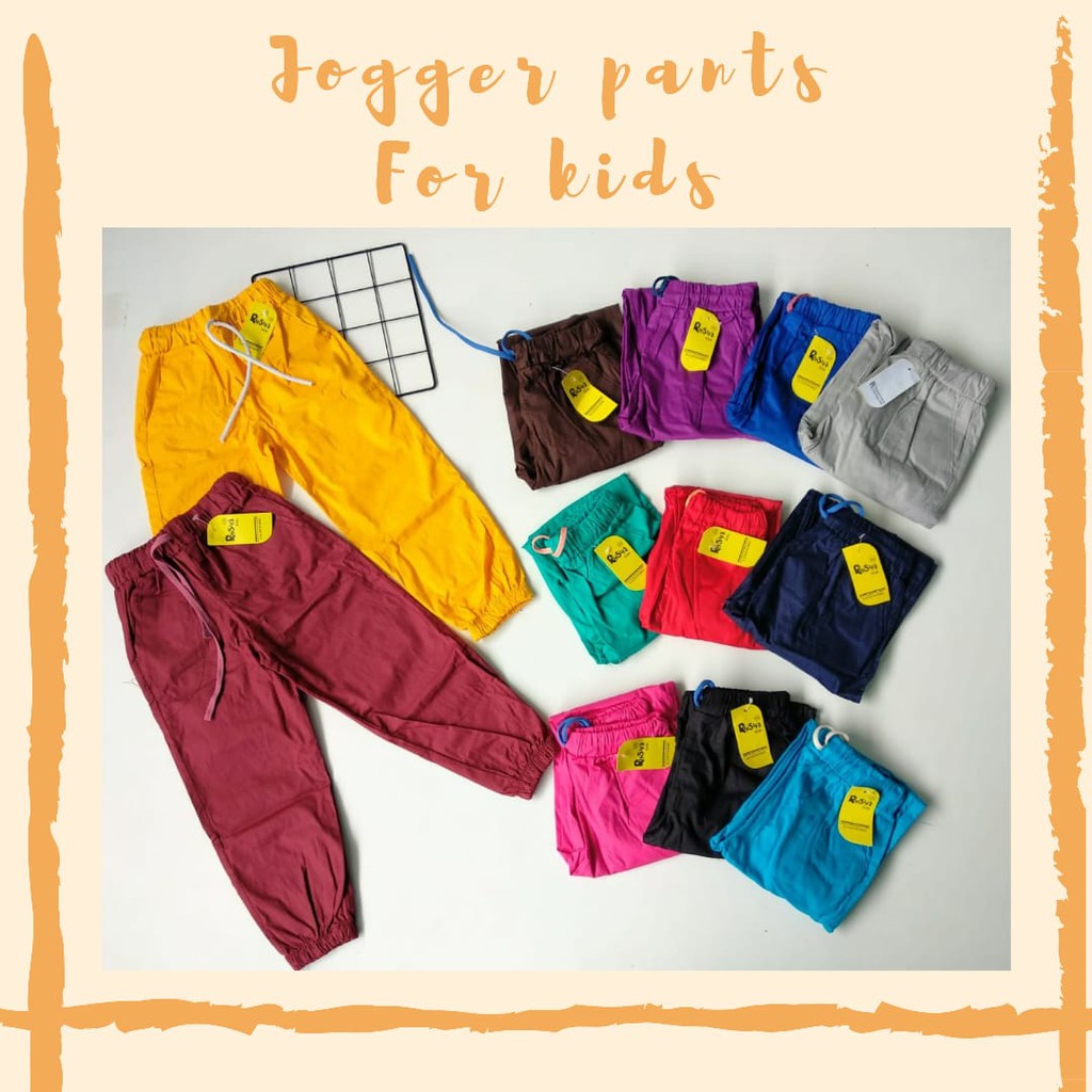  CELANA  Joger Anak  polos  CELANA  PANJANG ANAK  6 8 10 