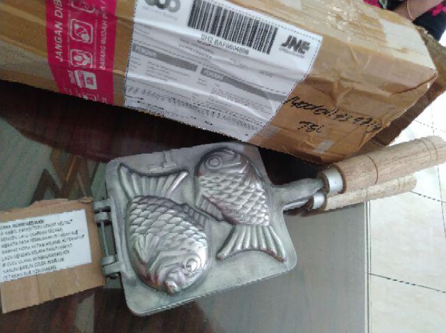 Cetakan Kue Waffle Motif Ikan Taiyaki Bungeoppang Korean Pan