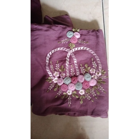 Mukena rayon bordir tile