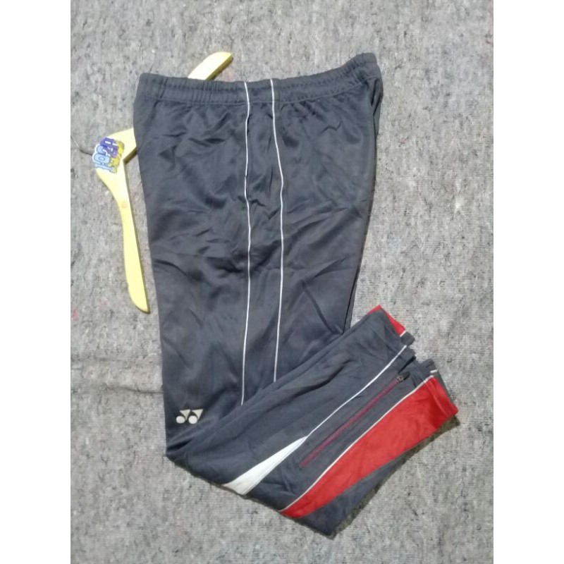 trackpants yonex vintage second original thrift celana pinggang karet celana olahraga training