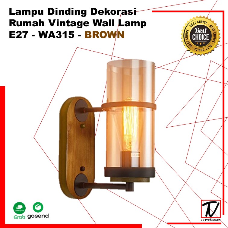 Lampu Dinding Dekorasi Rumah Vintage Wall Lamp / Lampu Penghias Ruangan