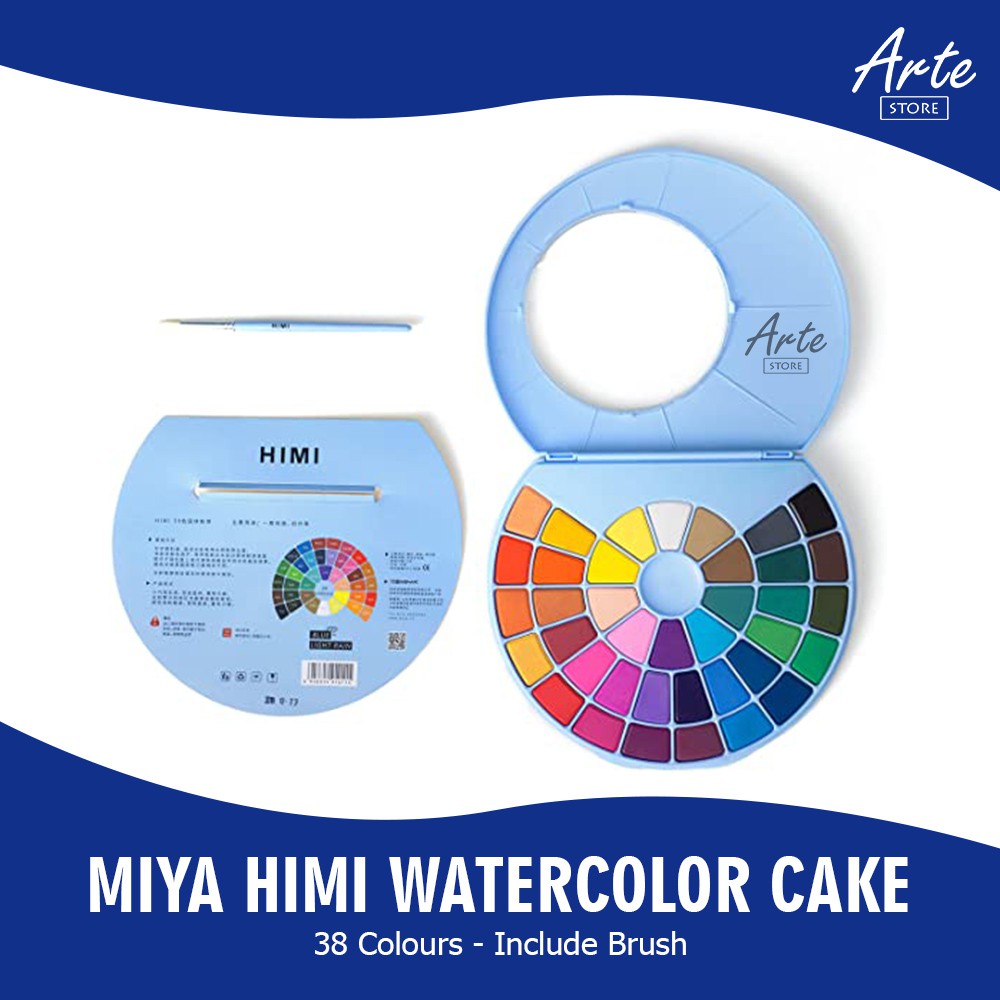 Miya HIMI Watercolor Cake 38 Warna