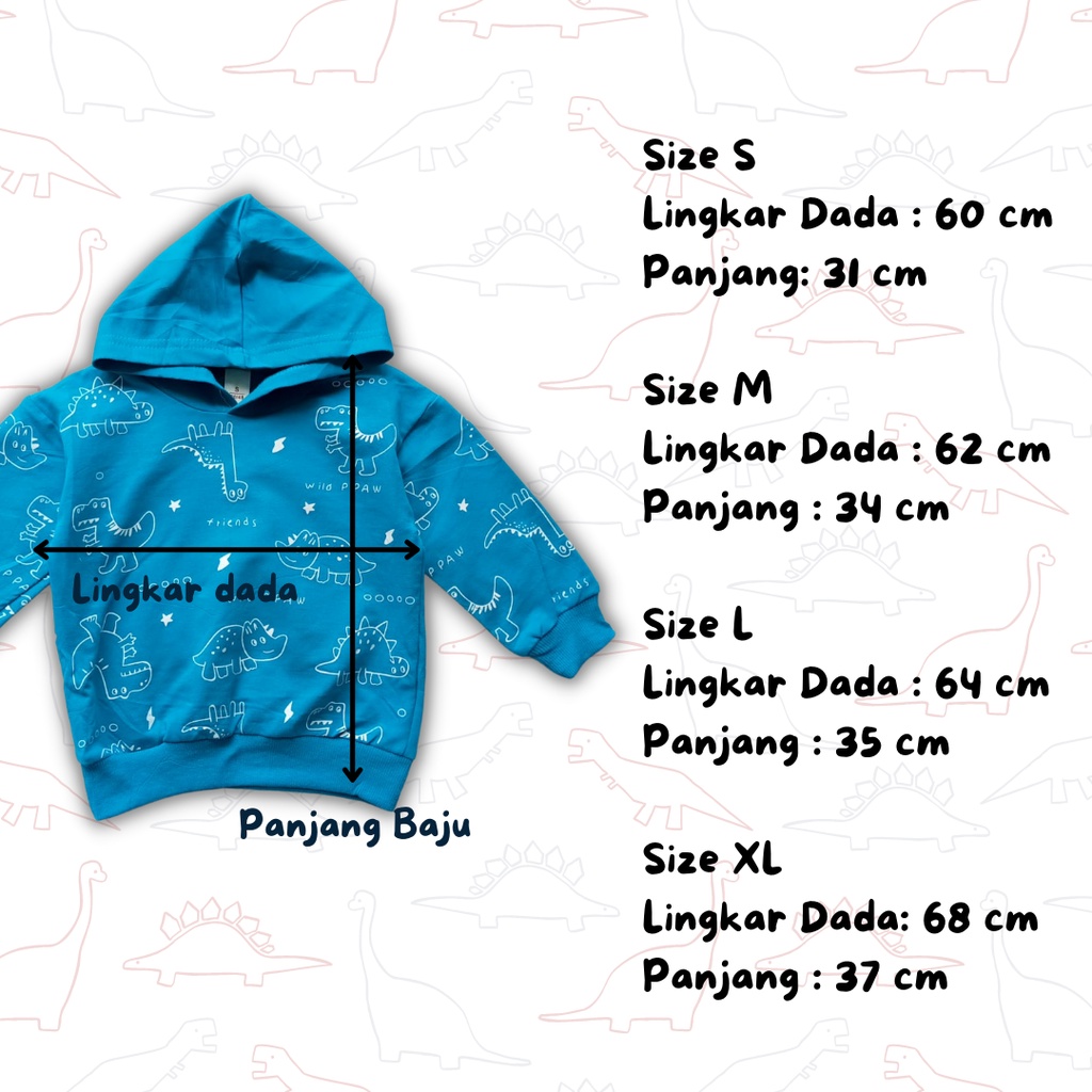 Jacket anak jaket balita anak laki laki 1- 4 tahun hoodie anak baby laki laki jaket import anak DINO HOODIE/ BEAR HOODIE