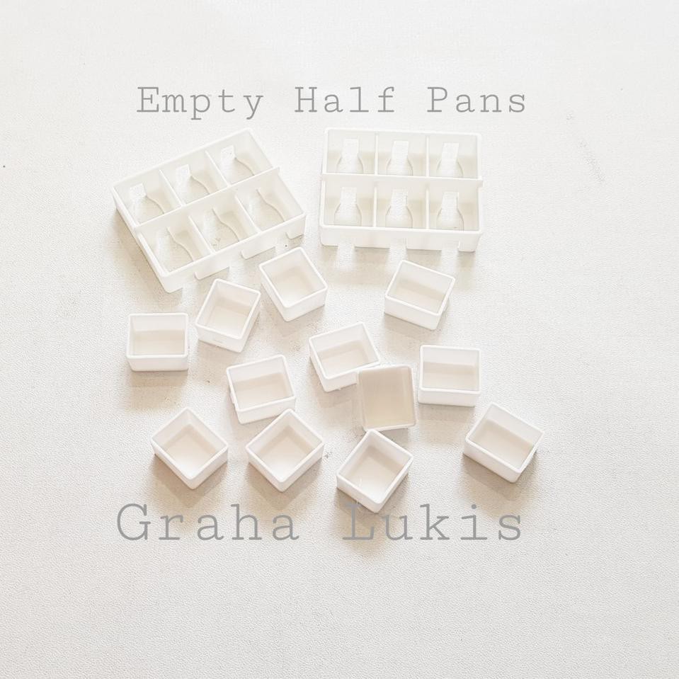 

[Star] Empty Half Pans for watercolors / wadah kosong cat air