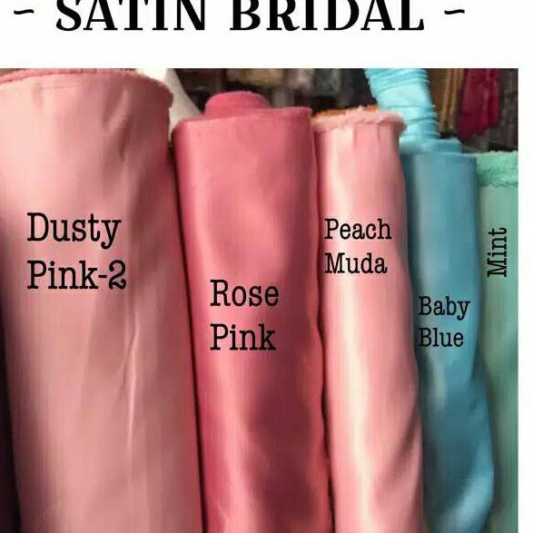 SZF SATIN BRIDAL / SATIN DUCHES / KAIN BRIDAL (Harga per 1/2m = 50cm = 0.5m) SZ36L