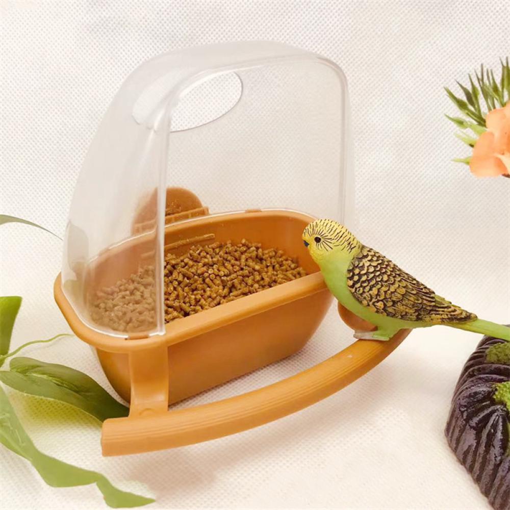 Timekey Mangkok Gantung Tempat Makan Burung Beoparkit Bahan Plastik T9Z7