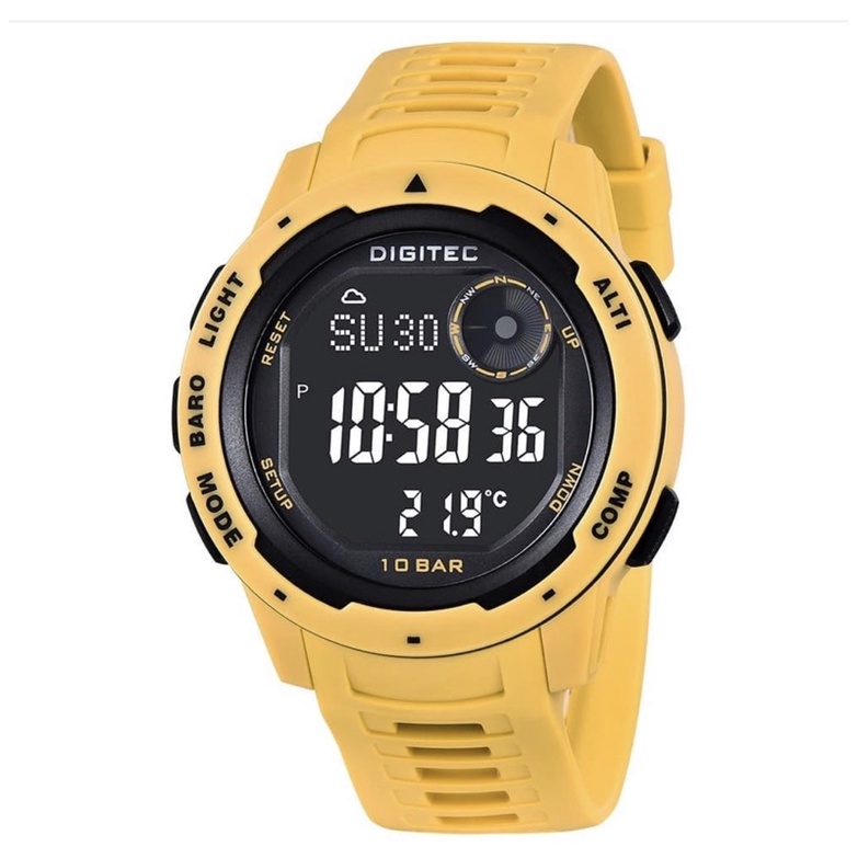 DIGITEC DS 8100 DS-8100T DS8100 DG COMPASS PEDOMETER WATCHJAM TANGAN ORIGINAL OUTDOOR 100% WATER RES