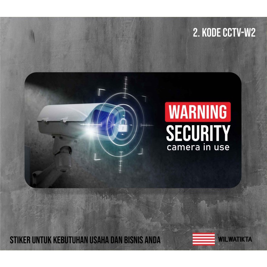

02 - Sticker safety sign K3 cctv 24 hours