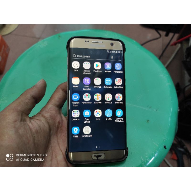 lcd ori copotan samsung galaxy s7 edge
