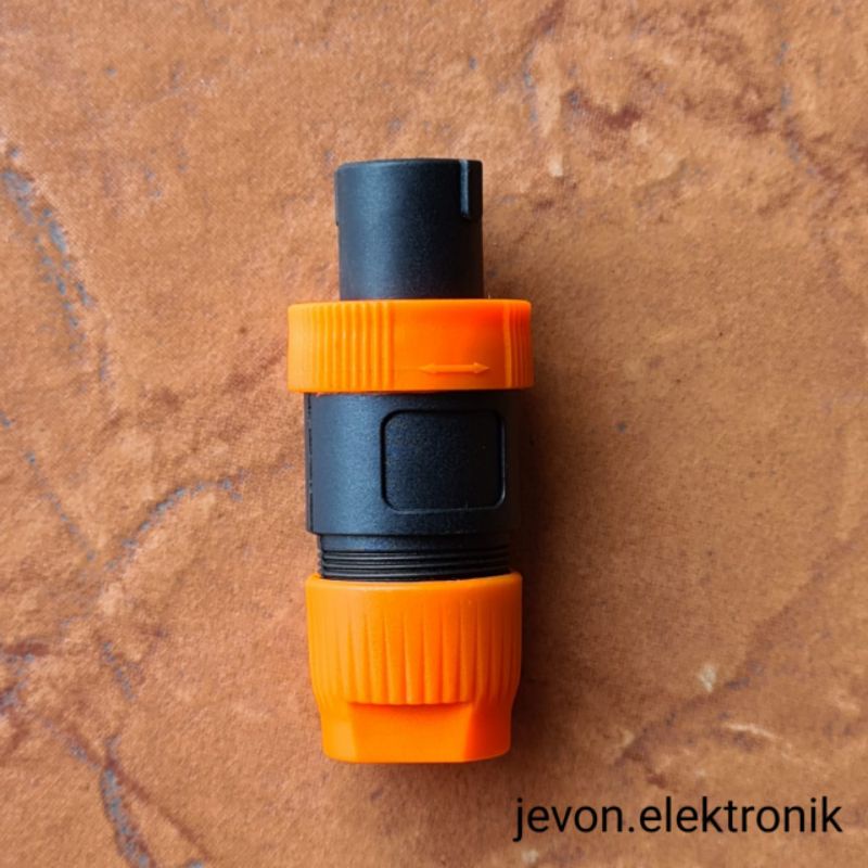 Jack Spikon Orange Speakon