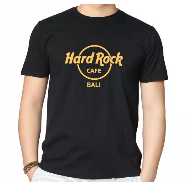 Kaos Tshirt Baju Obral Murah Combed 30S Distro HARD ROCK CAFE BALi polos custom indonesia pria wanit
