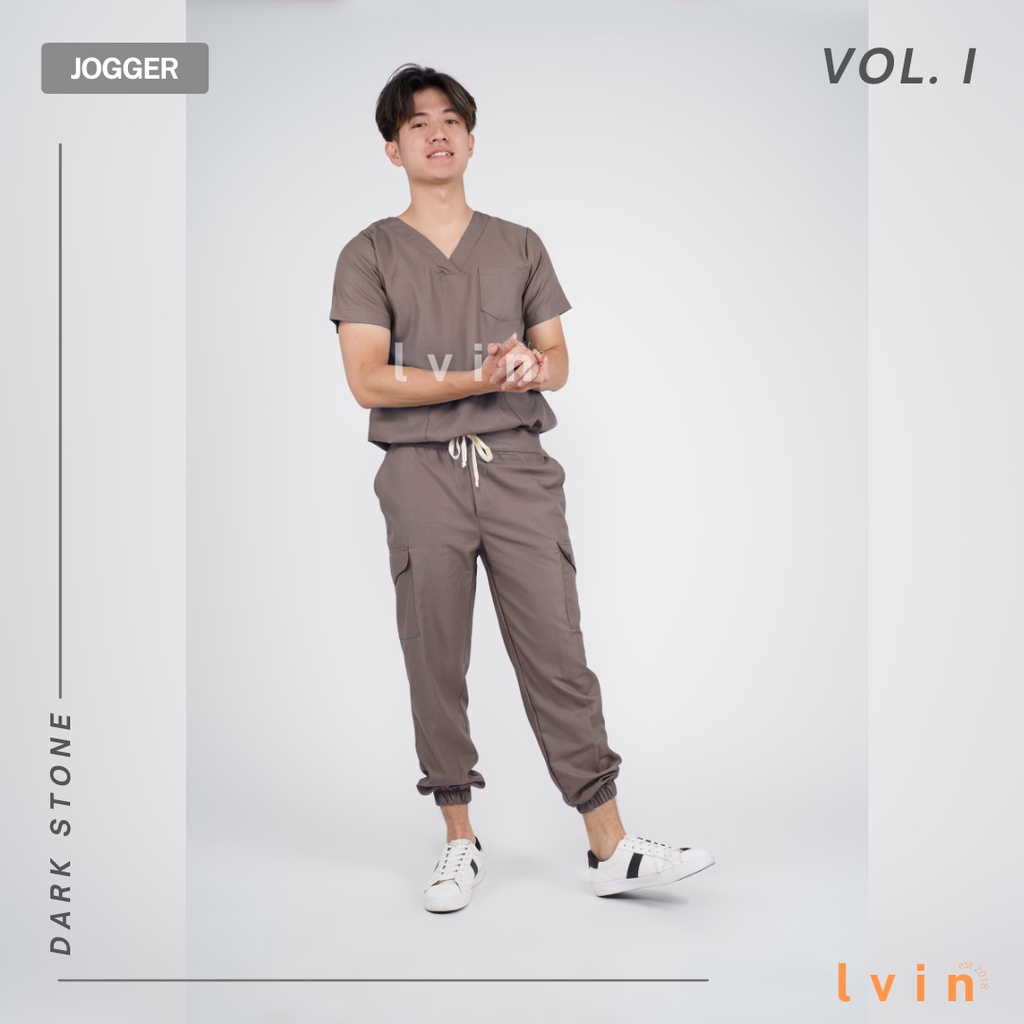 [ Lvin ] Vol I -  Baju OKA Joger / Baju Jaga / Set Baju Celana Jaga Oka / Dokter Lengan Pendek / Baju OK / Fun Series