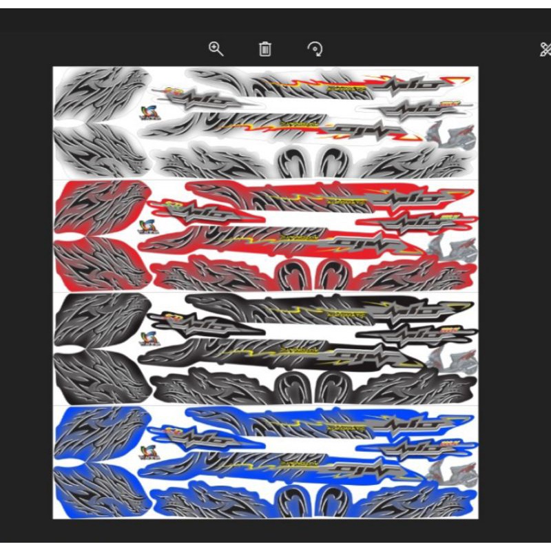 Setiker Stiker stiker mio soul mx dragon Thailand / striping mio soul karbu