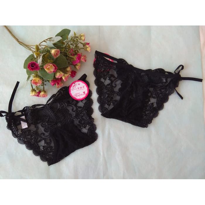CD 886 IN2   CELANA DALAM KUPU KUPU MINI SEXY   Hitam Berkualitas