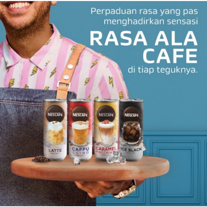 

NESCAFE KALENG 220ML Minuman Coffe ala Cafe