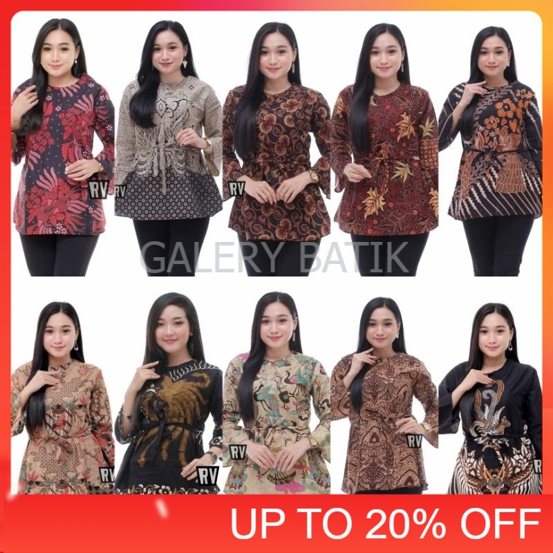 TERBARU_Baju Atasan Bloues Batik Wanita||Batik Kerja||Batik Modern[GB]