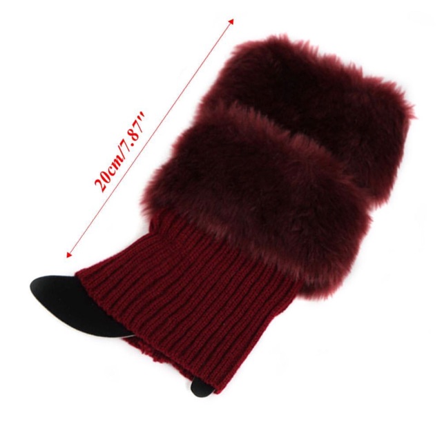 READY INDONESIA Leg warmer penghangat kaki bulu sepatu boots winter musim dingin warm fur