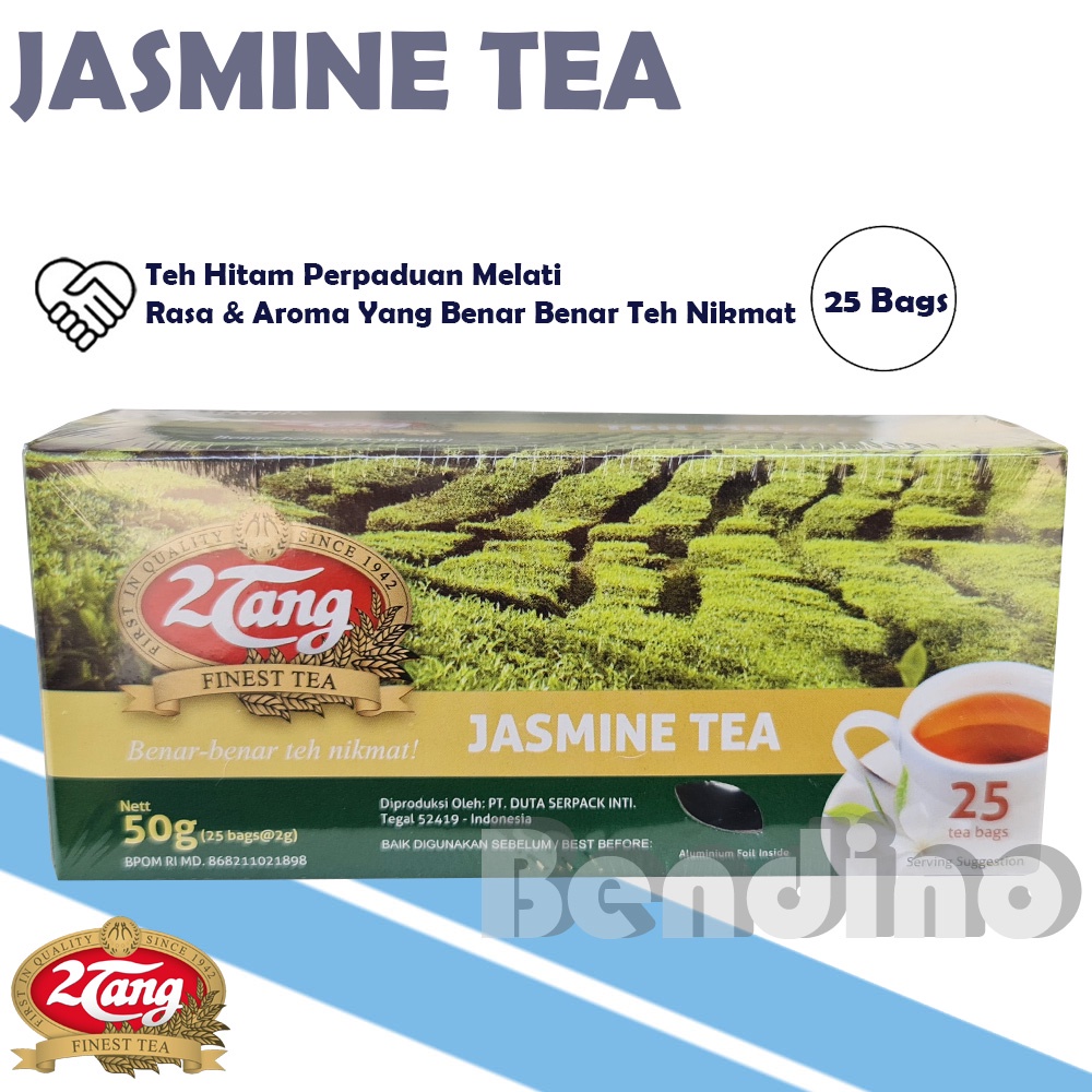 

Teh 2Tang Jasmine Tea Reguler Box = 25 Pcs - 2 Tang Teh Melati Celup 25Pcs