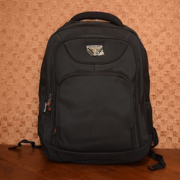 tas punggung real polo line original hitam