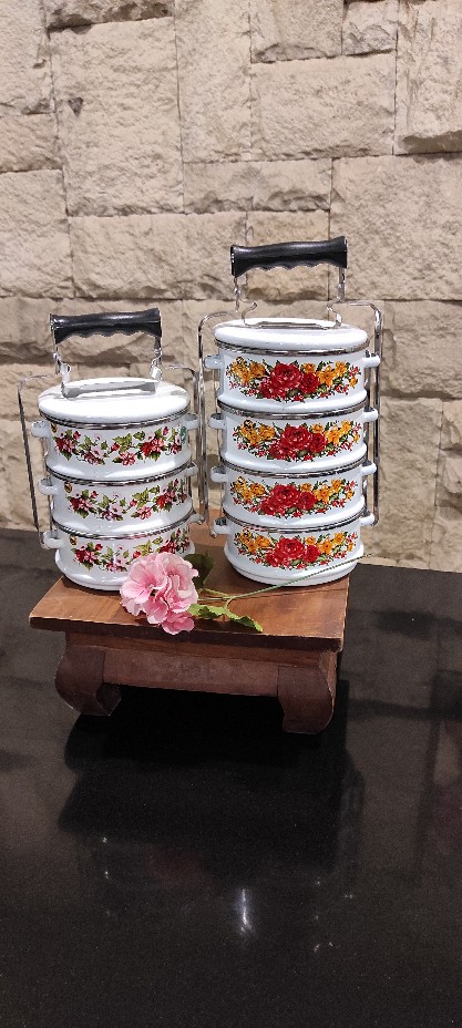 Rantang Susun Enamel Ukuran 14 Susun 4 Maspion