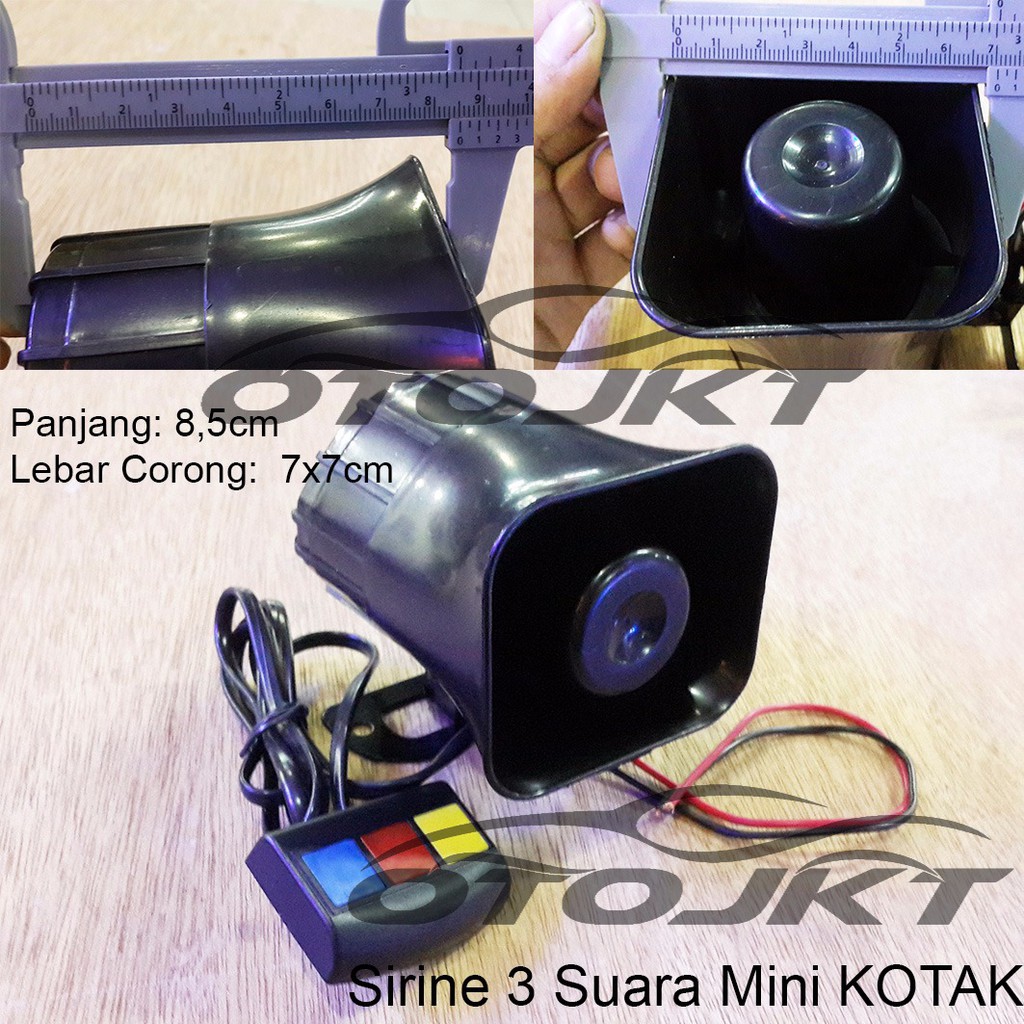 klakson polisi sirine 3 suara mini